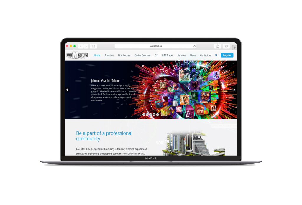 CAD Masters — training website with online course sales (2)