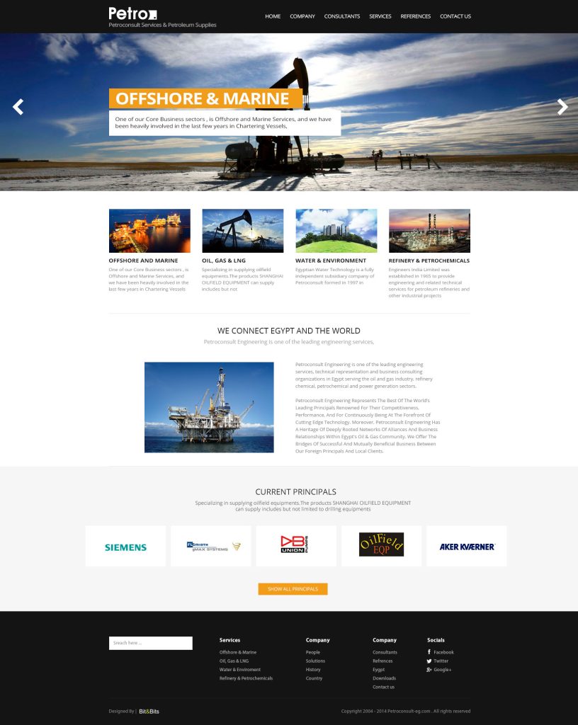 Petroconsult — corporate website for an oil and gas consultancy (4)
