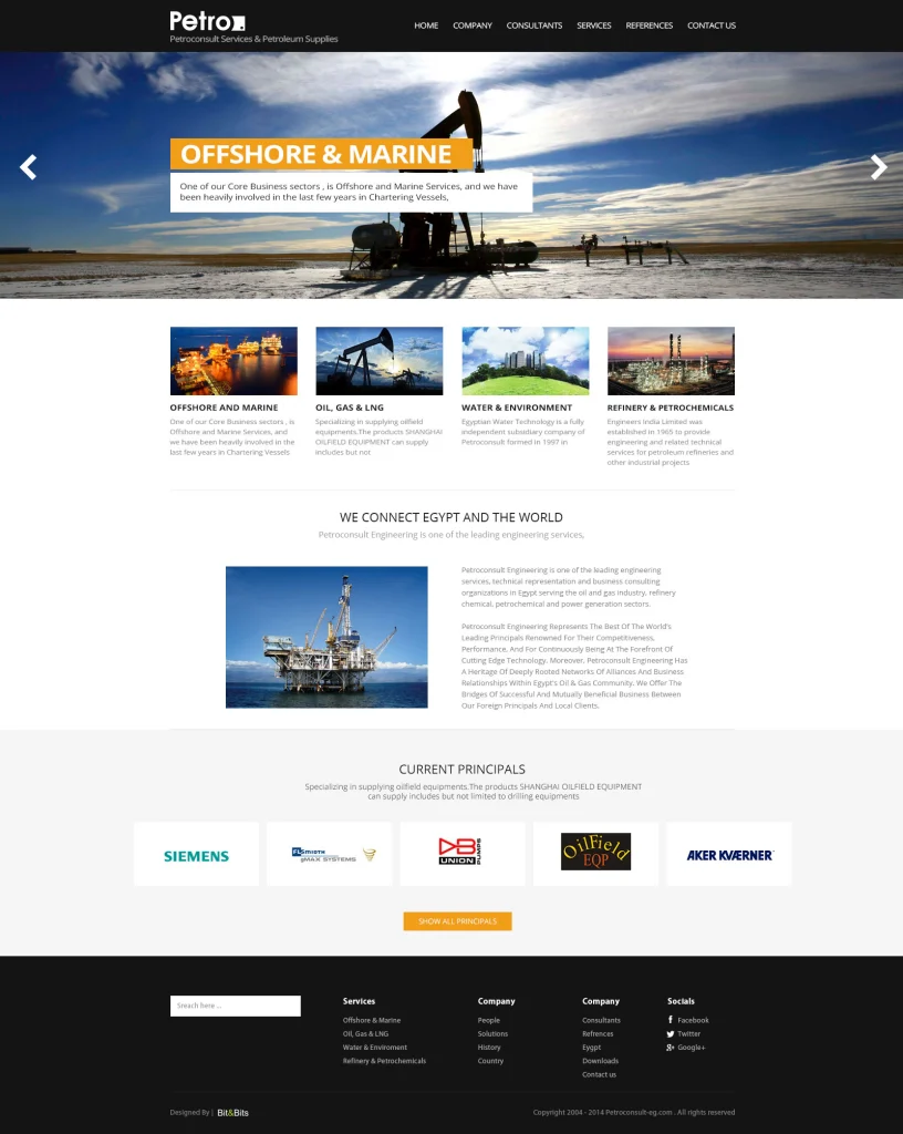 Petroconsult — corporate website for an oil and gas consultancy (4)